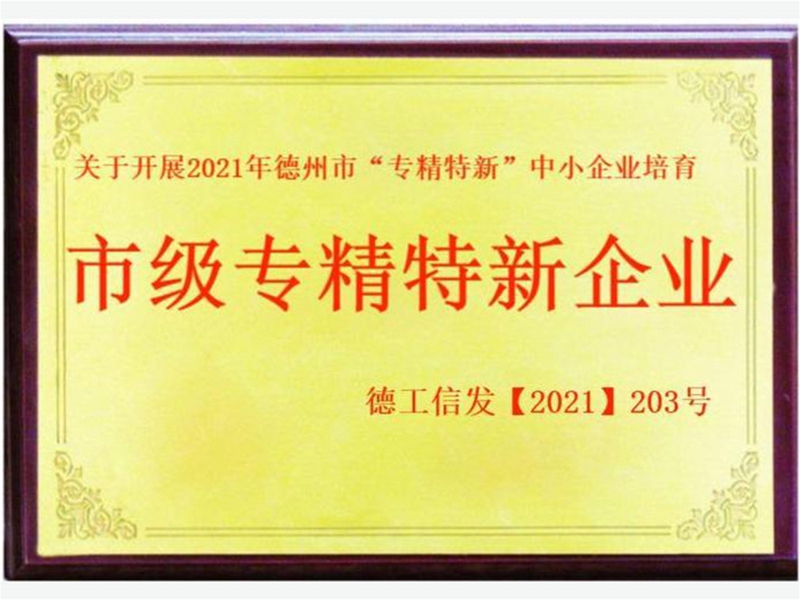 市级专精特新企业